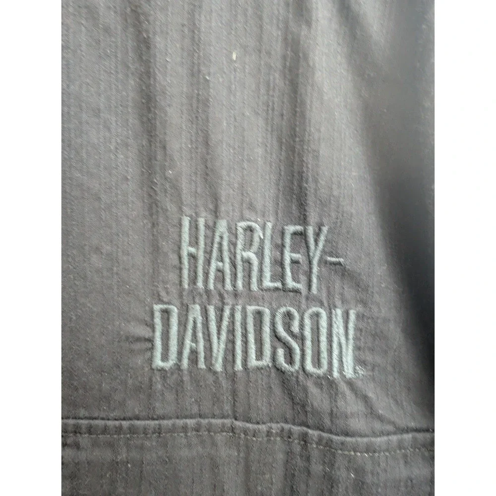 Z7 Harley Davidson Shirt Mens XL Black Long Sleeve Button Up - Picture 3 of 6